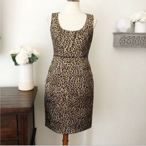 Tahari Leopard Print Sleeveless Dress - Size 12